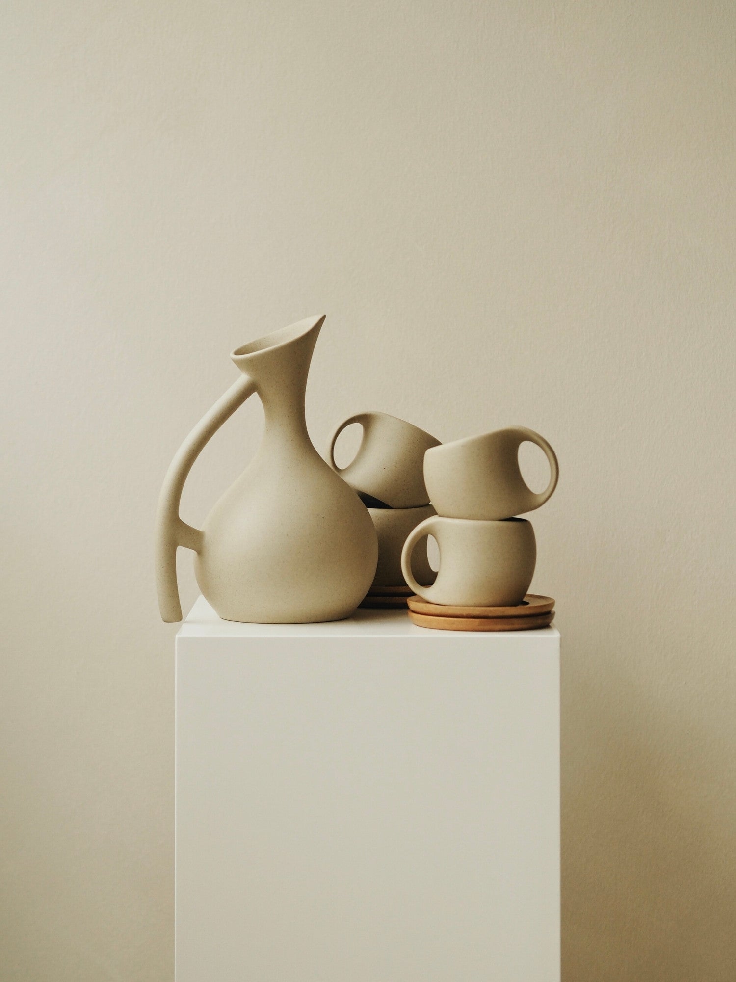 CURVED SAND SERIES – PITCHER & MUG SET