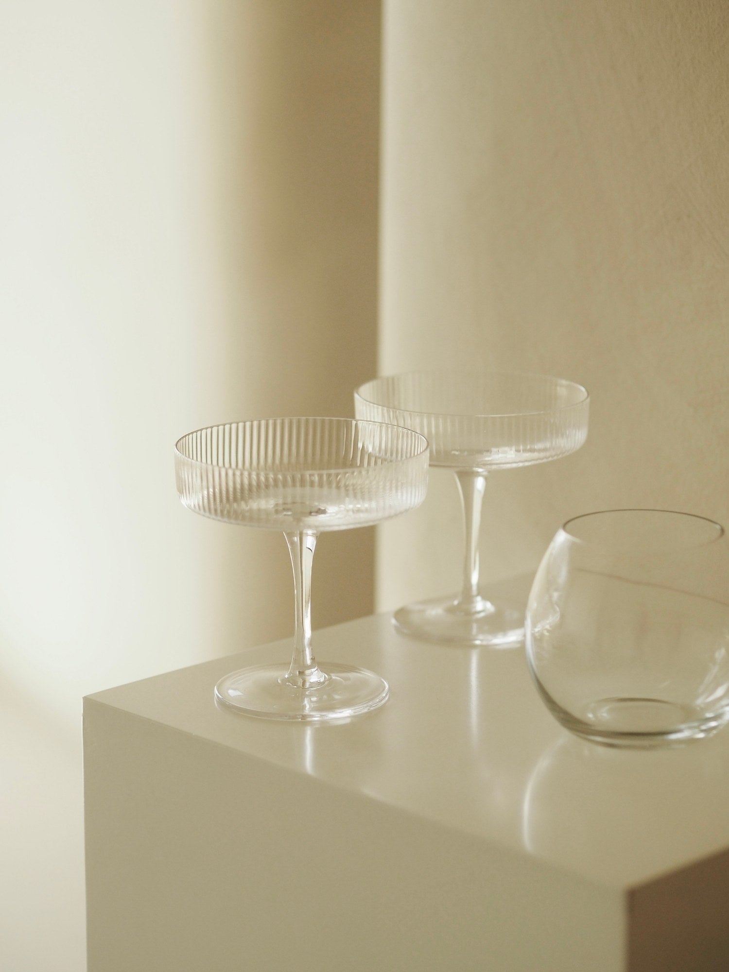 FLUTED Champagne Coupe – Duo | Quattro